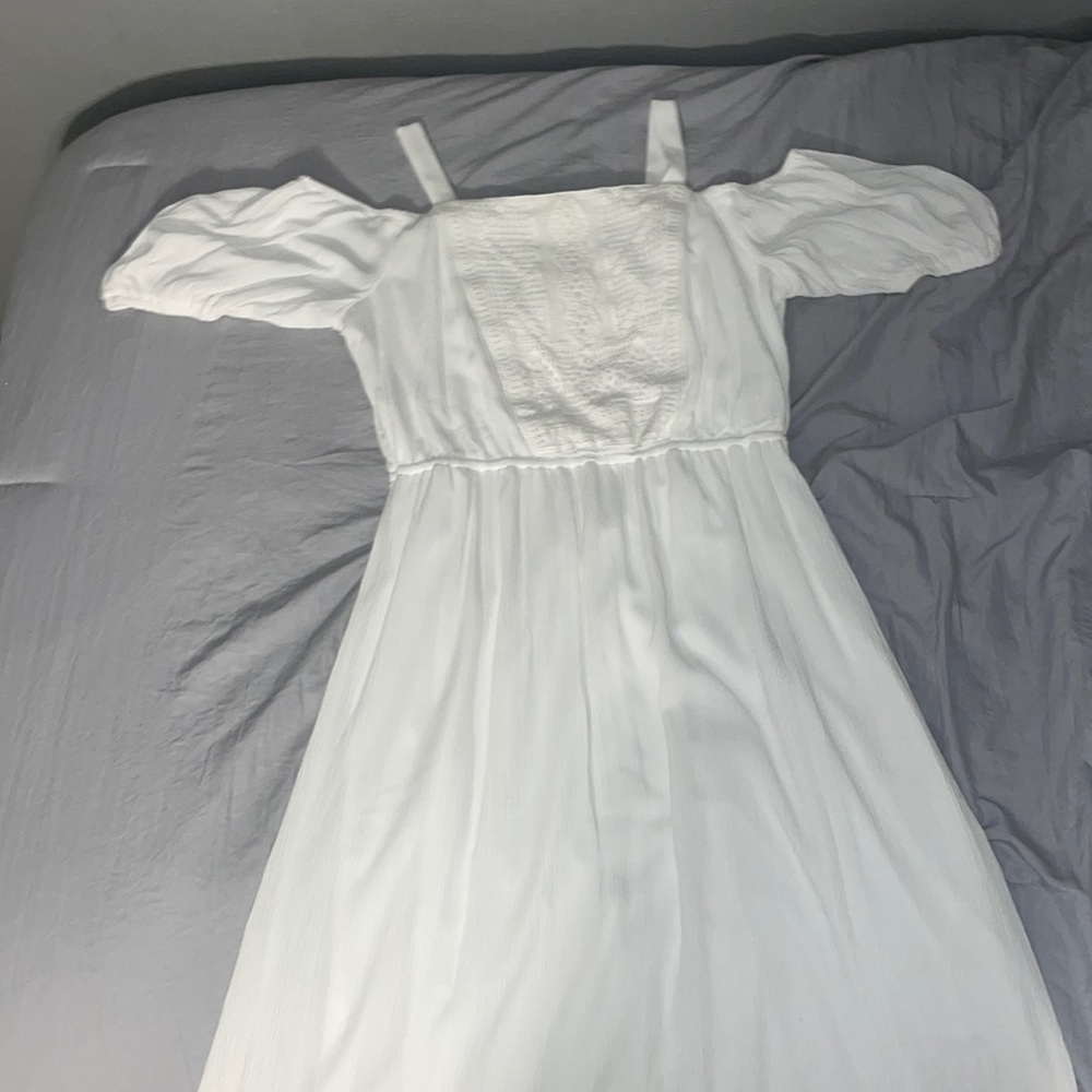 White flowy dress